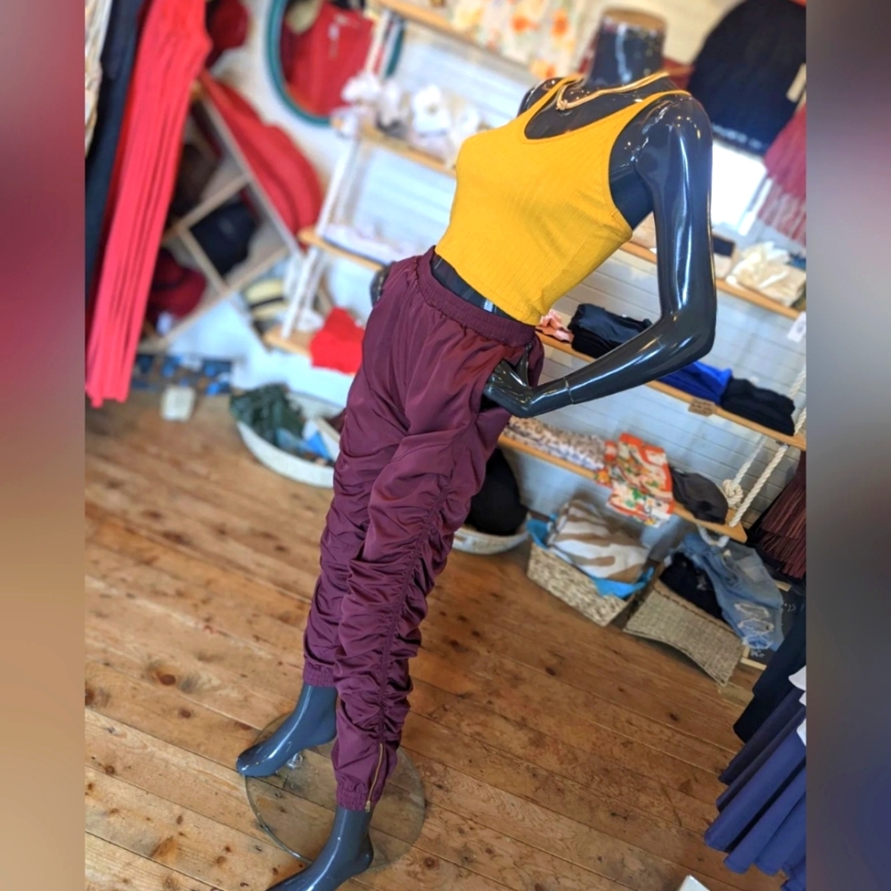 💙 ZENANA 💙 Burgundy Harem Joggers